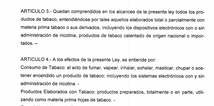 Nueva intervención de AsoVape Argentina frente al Articulo 3° del proyecto de Ley D-2513/21-22-0 de la provincia de Buenos Aires que pretende equiparar al vapeo con el tabaco