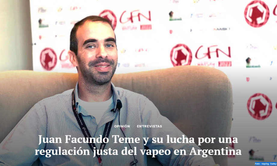Juan Facundo Teme y su lucha por una regulación justa del vapeo en Argentina